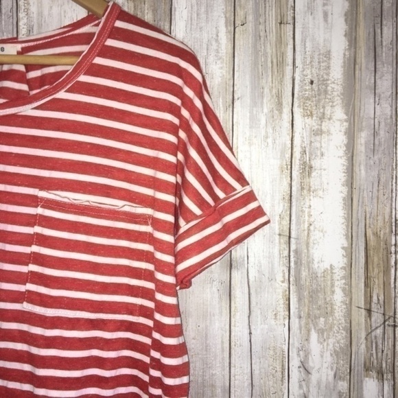 Umgee Striped High Low Tee - Picture 3 of 6